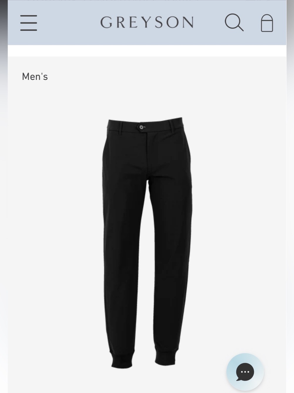 Greyson Men's Black Jogger Pant